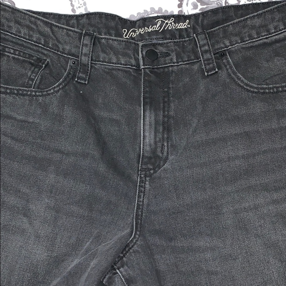 Black denim jeans